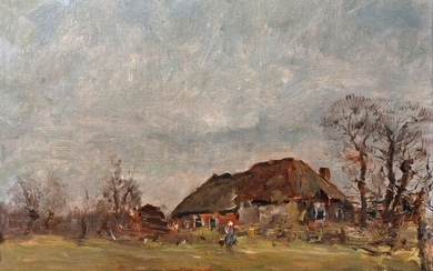 Arman JAMAR (1870-1946) Vue d'une ferme ,... - Lot 18 - Millon Belgique