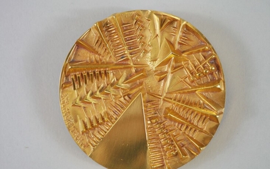 Arnaldo POMODORO (1926) Médaille circulaire... - Lot 18 - Copages Auction Paris