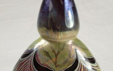 Art Nouveau Style Studio Art Glass Vase
