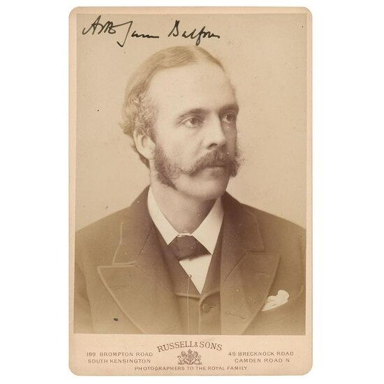 Arthur James Balfour Signed Photograph