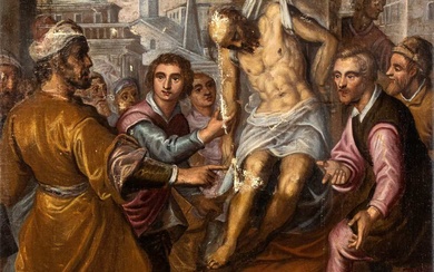 Artista veneto, seconda metà XVI secolo () Il ritrovamento del corpo di San...