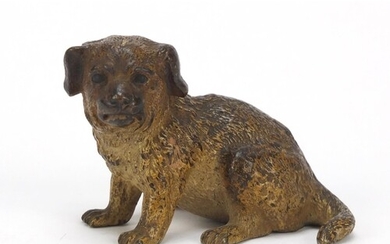 Austrian cold painted bronze puppy possibly by Franz Xaver B...
