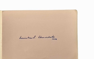 Autograph Album.- Incl. Winston Churchill
