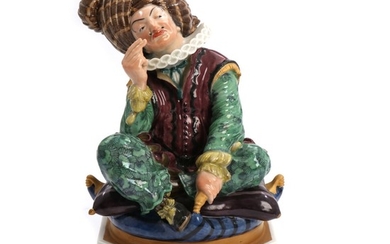 Axel Locher: A seated Sultan. A Royal Copenhagen porcelain figurineJuliane Marie's mark. H. 20 cm.