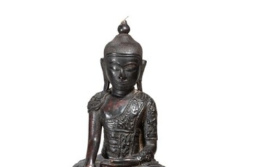 BIRMANIE - XXe siècle Statuette de bouddha... - Lot 18 - Aponem