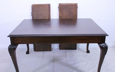 Ball & Claw Dining Table With 4 Leaves