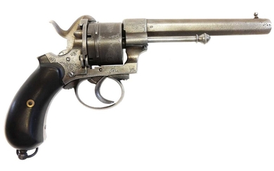 Belgian 12mm pinfire revolver.