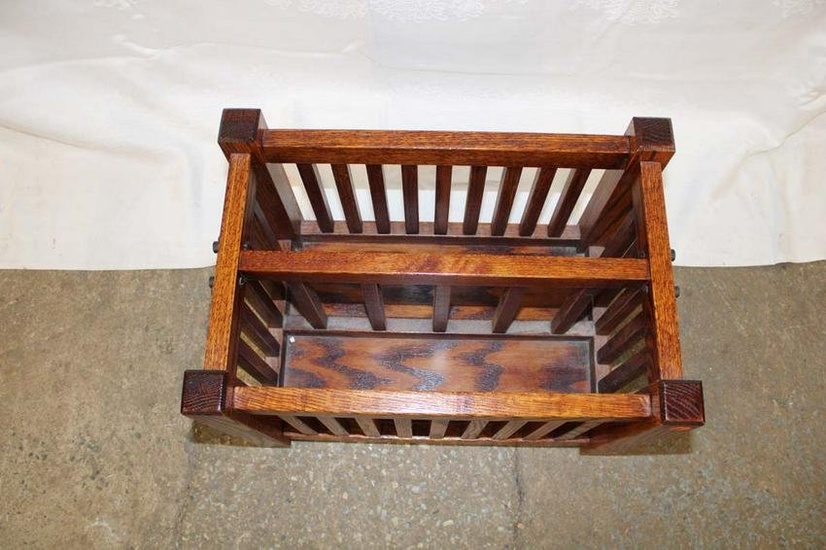 Believed to be Stickley mission oak magazine rack