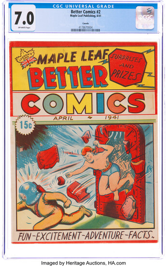 Better Comics #2 (Maple Leaf Publishing Co., 1941) CGC...
