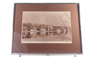 "Boat House Row" Photo-Lithograph By Richard Ehrlich