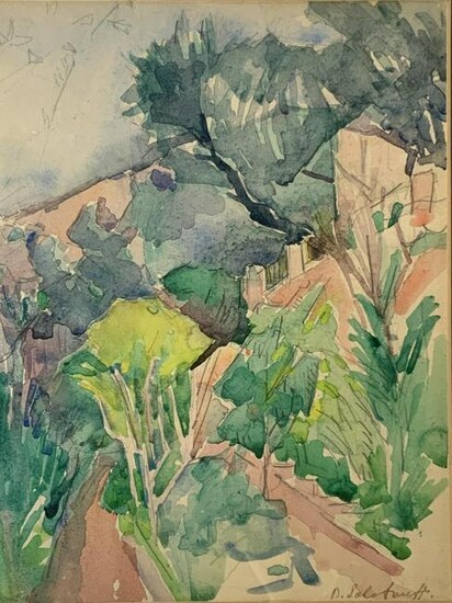 Boris Solotareff Watercolor Painting Landscape