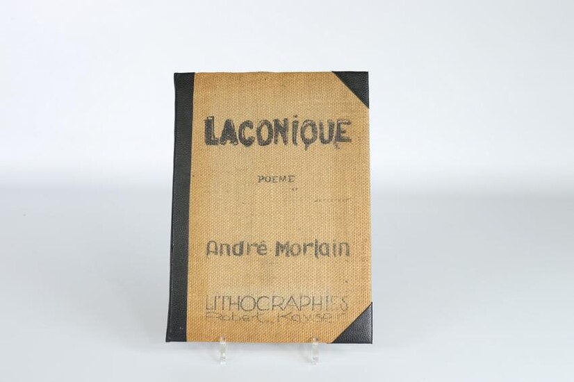 Bouquin "Laconique", Rare work, poems by Andre Morlain