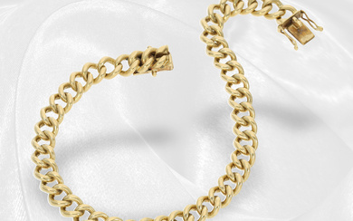 Bracelet: vintage 18K gold curb-link bracelet