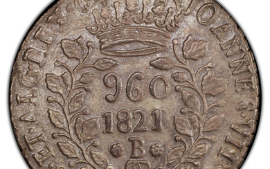 Brazil: , João VI 960 Reis 1821/0-B AU Details (Cleaned) PCGS,...