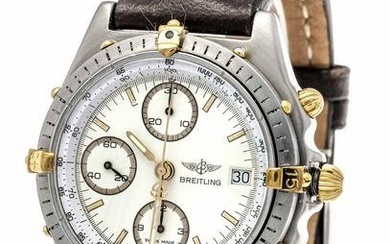 Breitling Chronomat, Ref. 81.950, steel/gold, fresh revision from 01-2022, around 1985, automatic