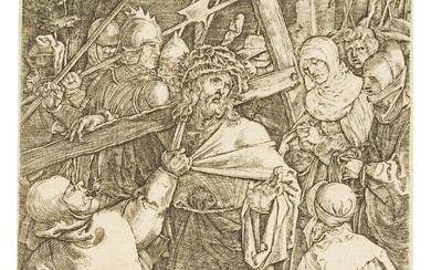 Bundele (19th) after DÜRER (*1471), The carrying of the cross, Copper engraving