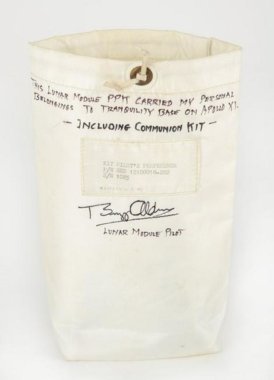 Buzz Aldrin's Apollo 11 Lunar Flown Communion Personal