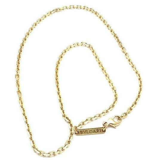 Bvlgari Bulgari 18k Yellow Gold Link Chain Necklace