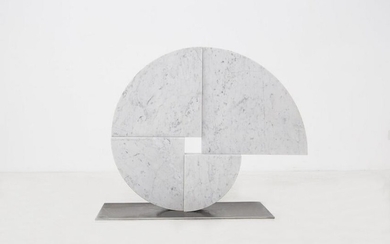 Carrara Marble Sculpture by Angelo Mangiarotti