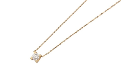 Cartier | A 'C de Cartier' diamond pendant necklace