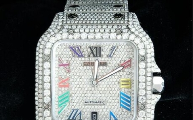 Cartier Diamond Santos Automatic Curved Watch