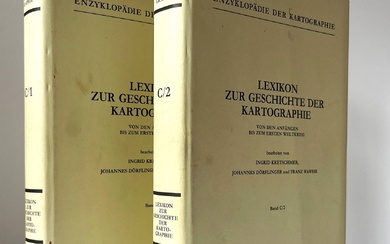[Cartography]. Kretschmer, I. a.o. Lexikon zur Geschichte der Kartographie von...