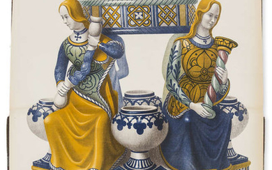 Ceramics.- Maiolica.- Argnani (Prof. Federigo) Ceramiche e Maioliche Arcaiche Faentine, one of 200 copies, chromolithographed plates, Faenza, 1903.