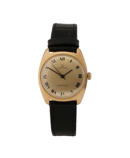 Certina A wristwatch of gold-plated steel and steel. Model Waterking 210. Mechanical...