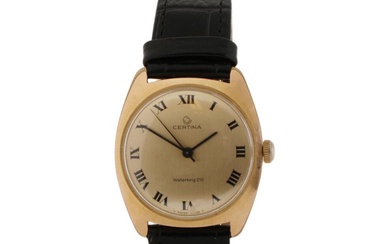 Certina A wristwatch of gold-plated steel and steel. Model Waterking 210. Mechanical...