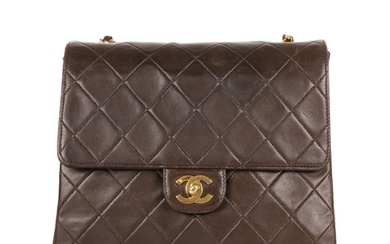Chanel, a vintage Single Flap handbag, designed with a diamo...