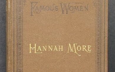 Charlotte Yonge, Famous Women, Hannah More, 1890