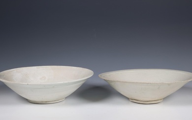 China, two celadon-glazed dishes, Northern Song dynasty, 10th-12th century