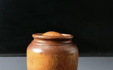 Chinese Carved Bamboo Tea Jar