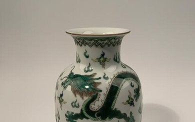 Chinese Famille Rose Dragon Vase