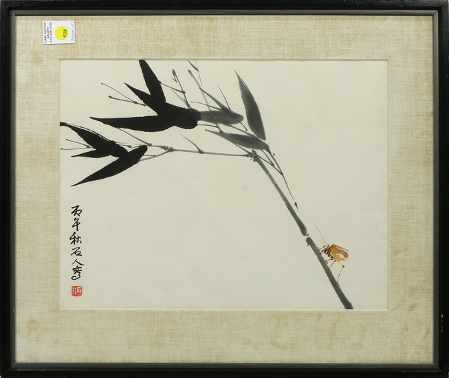 Chinese Painting, Ink, Color On Paper, Shi Ren