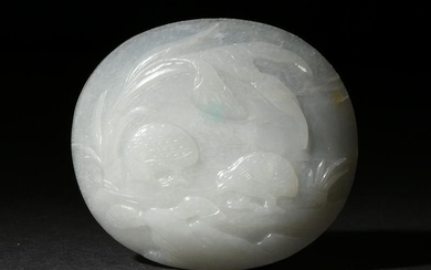 Chinese White Jade Ruyi Head, 18-19th Century