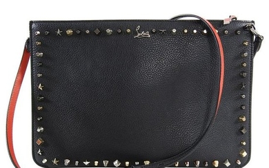 Christian louboutin Black 2 in 1 Studded Clutch