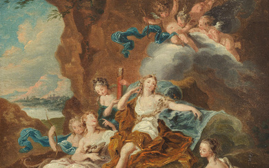 Circle of François Boucher (Paris 1703-1770) Diana and her nymphs