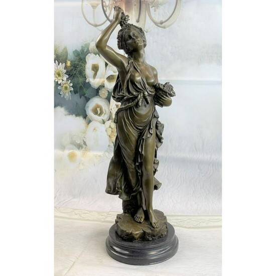Classical Goddess of Wine Bronze Sculpture