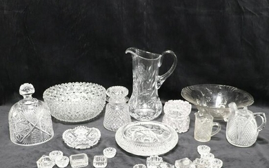 Collection of 24 Pieces of Brilliant Glass / Crystal