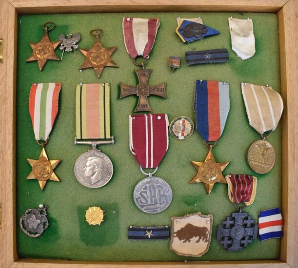 Collection of British and Polish War Medals to include,...