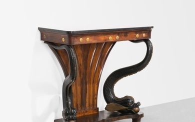 Continental Carved Dolphin Console