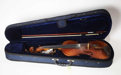Continental Stradivari style violin La Salle bow and case