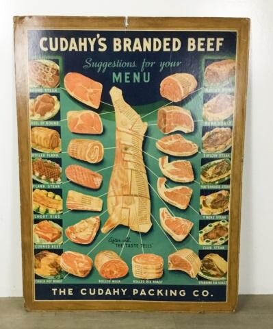 Cudahy's Branded Beef Advertising Poster