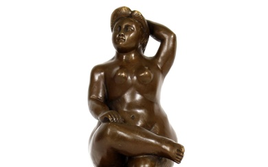 D’après Fernando BOTERO (1932-2023) Nue féminin Bronze... - Lot 318 - Steffen’s Enchères Rambouillet