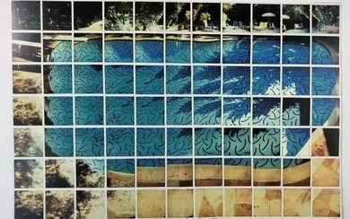David Hockney - Sun on the pool, LA, 1982