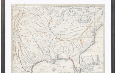 Delisle - Carte de la Louisiane et du Cours du Mississipi