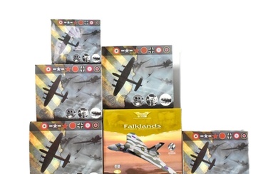 Diecast - a collection of x6 Atlas Edition diecast model mil...