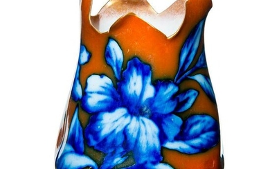 Doulton Blue Floral Vase