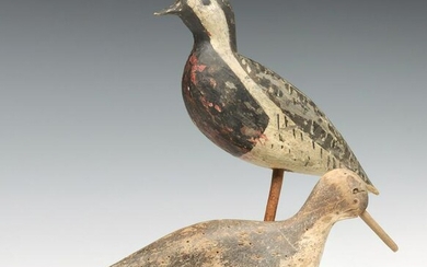 EARLY 20TH C. ROBIN SNIPE AND YELLOW LEGS DECOYS